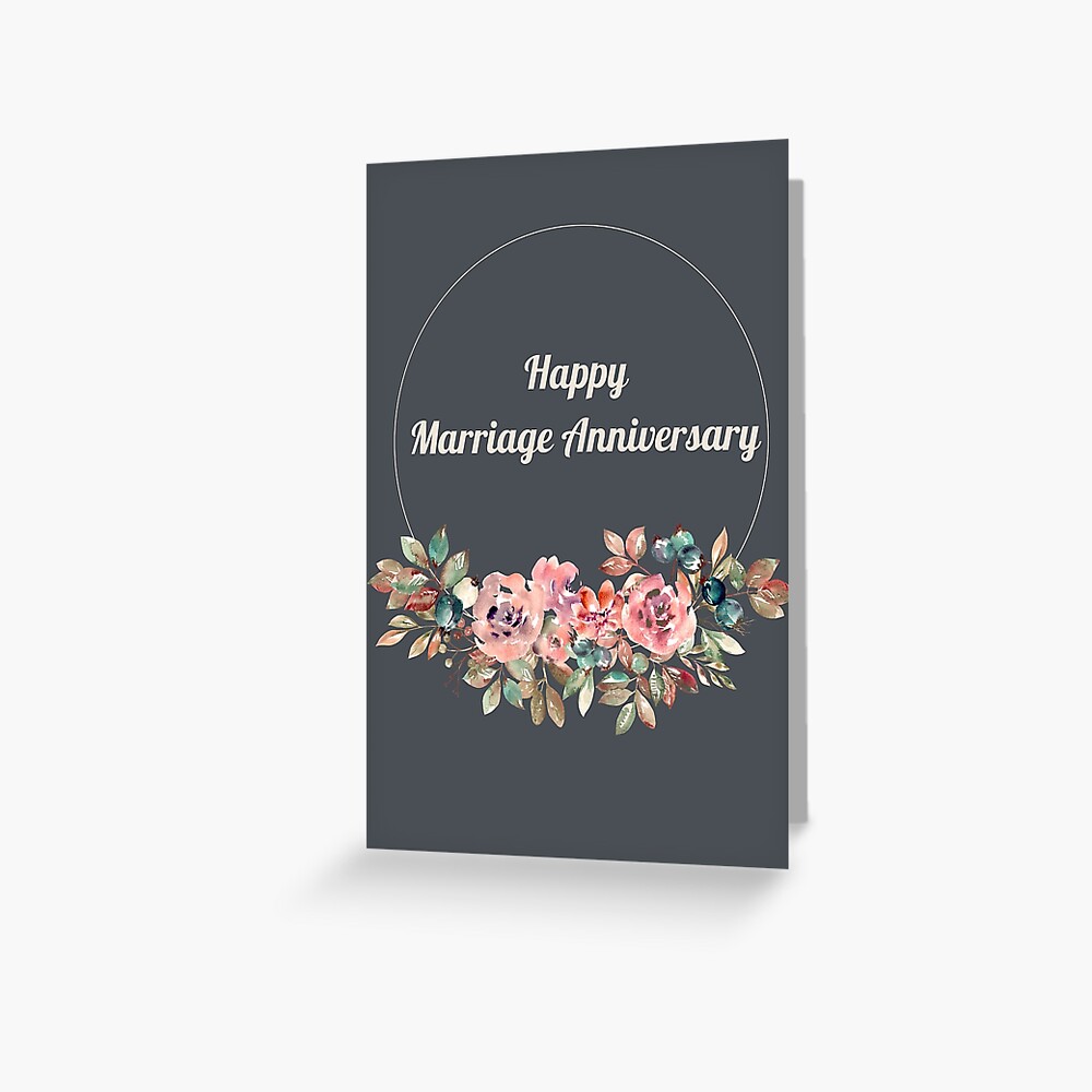 Happy Anniversary To a Wonderful Couple Wedding Anniversary Card, 6 x 6,  Blank Inside, Fun Greeting Card