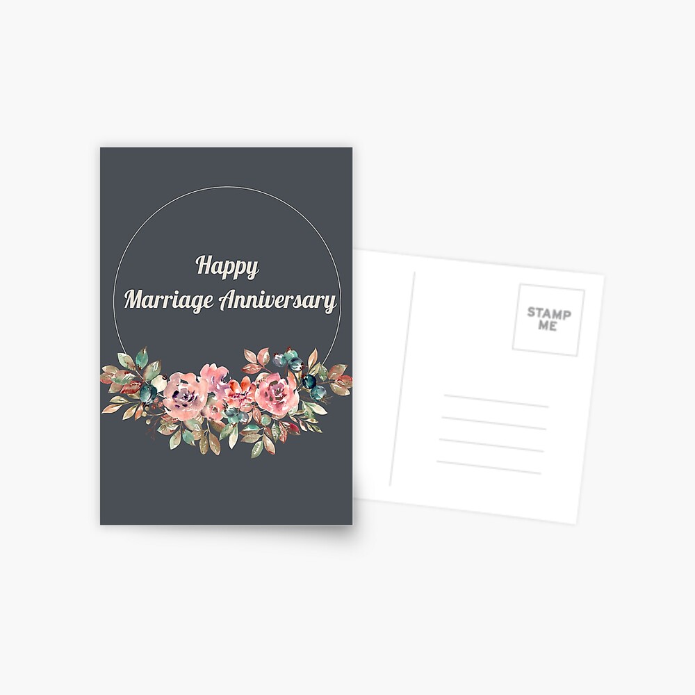 Happy Marriage Anniversary Greeting Card for Sale by Gold-Memories