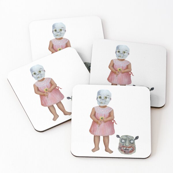 Item preview, Niña con Mascara de Calavera - Girl with Death Mask by Frida Kahlo designed and sold by Mapsart-.