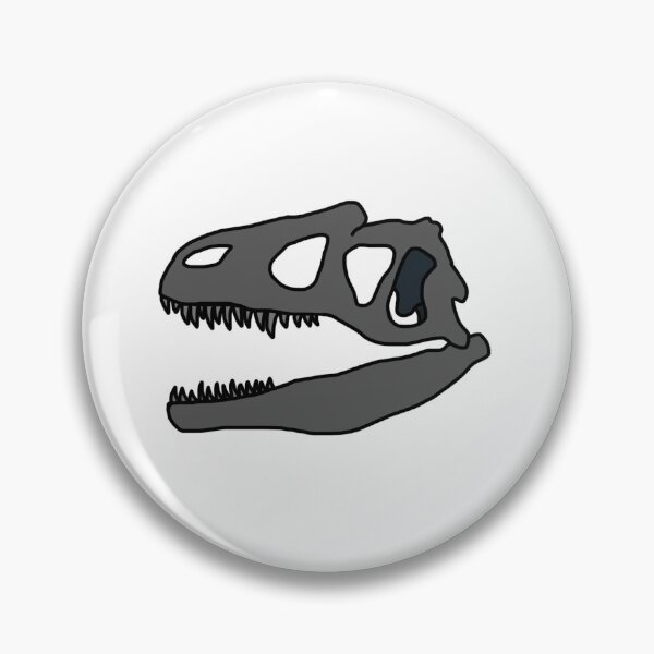 Item preview, Dark Gray/ Dark Grey Allosaurus Skull designed and sold by AuperArchives.