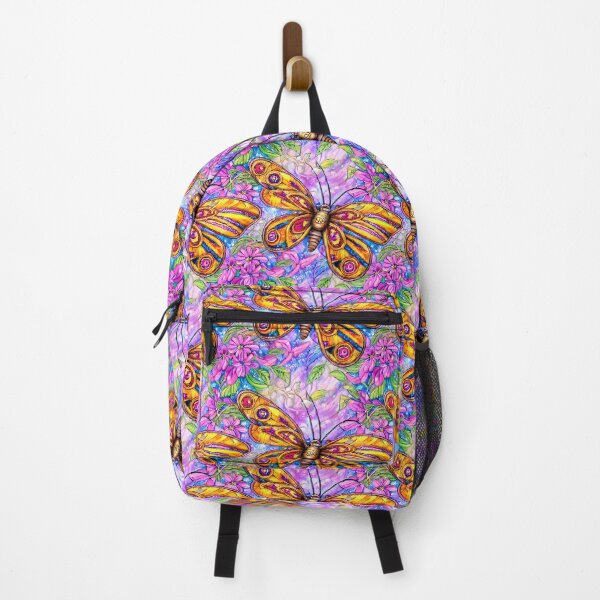 Item preview, Beautiful butterfly with flowers in spring vibes designed and sold by Blue-Fall.