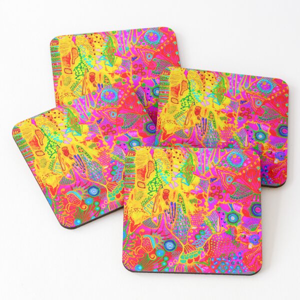 Item preview, 482. Cosa stai facendo? colorful abstract designed and sold by Veera Zukova.