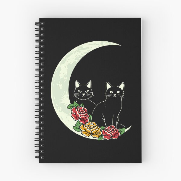 Item preview, Cats sitting on a moon designed and sold by SushiAnn.