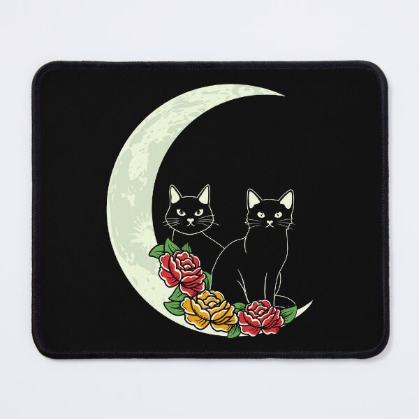 Item preview, Cats sitting on a moon designed and sold by SushiAnn.