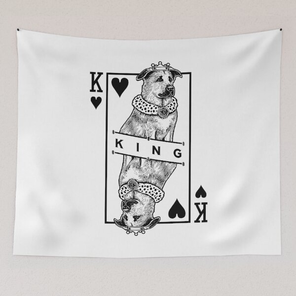 Item preview, Chinook King Of Hearts Funny Dog Lover Pop Art designed and sold by GrandeDuc.