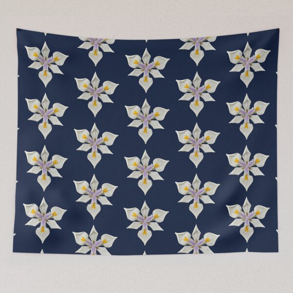 Item preview, African Iris on dark blue designed and sold by quentinjlang.
