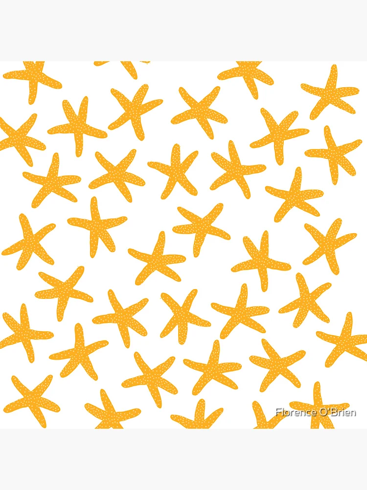 Thumbnail 4 of 4, Clock, starfish pattern designed and sold by Florence O’Brien.