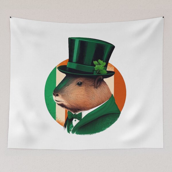 Item preview, Irish Capybara with Tophat 2 designed and sold by Animally-Ai.
