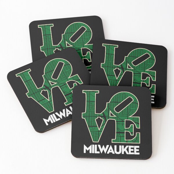 Item preview, Love Milwaukee City Map Milwaukee 414 designed and sold by pixeljamz.