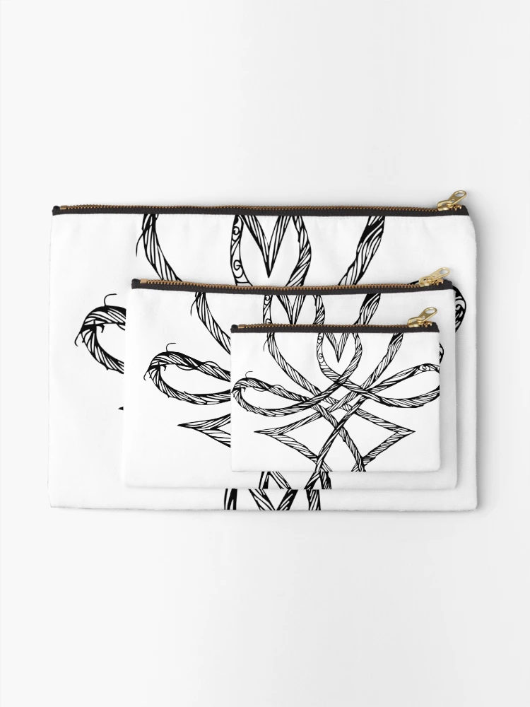 Thumbnail 2 of 4, Zipper Pouch, Hjerteflet designed and sold by Freja Friborg.