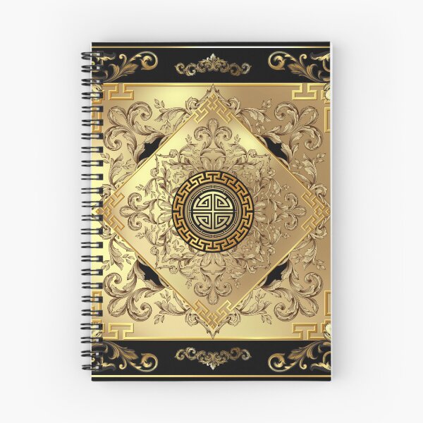 Item preview, Greek Key Diamond Ornate Baroque Golden designed and sold by Yiorgos Designs.