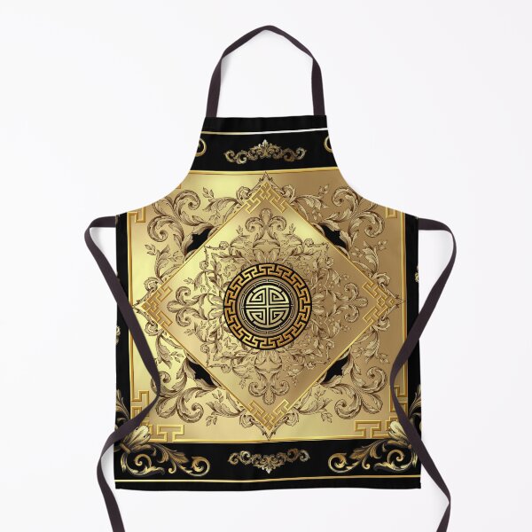 Item preview, Greek Key Diamond Ornate Baroque Golden designed and sold by Yiorgos Designs.
