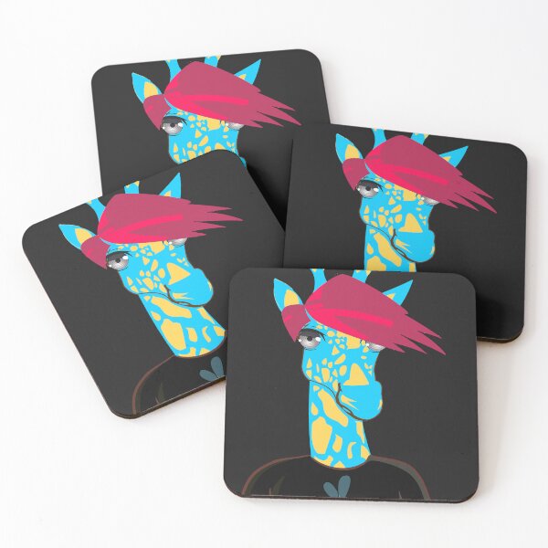 Item preview, Cool Giraffe and bee! Funky design! designed and sold by BrigitaArtShop.