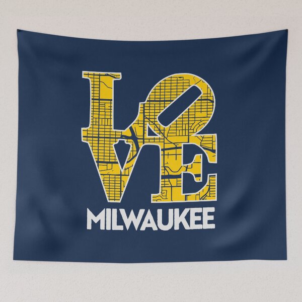 Item preview, Love Milwaukee City Map Milwaukee 414 designed and sold by pixeljamz.