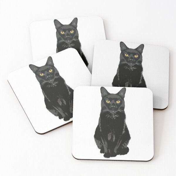 Item preview, Handsome Black Cat designed and sold by cafecats.