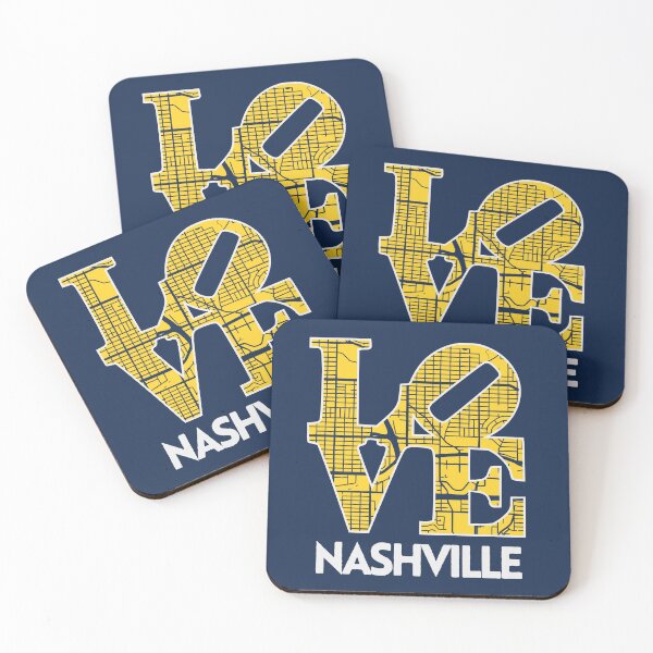 Item preview, Love Nashville City Map Nashville 615 designed and sold by pixeljamz.