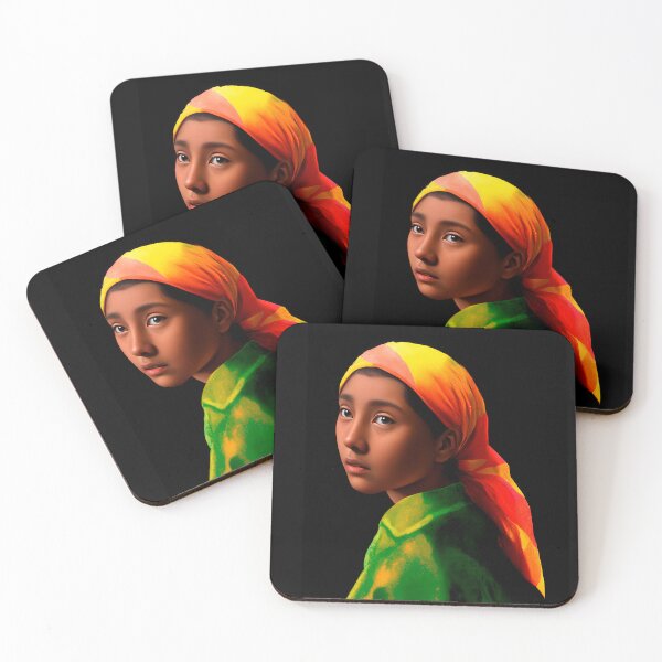 Item preview, The Lenca girl with the yellow and orange bandana   designed and sold by marioleo000.