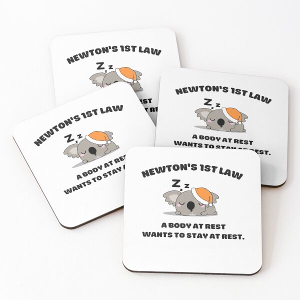 Item preview,  Newton's First Law- Funny Physics Joke designed and sold by MedRedaKh.