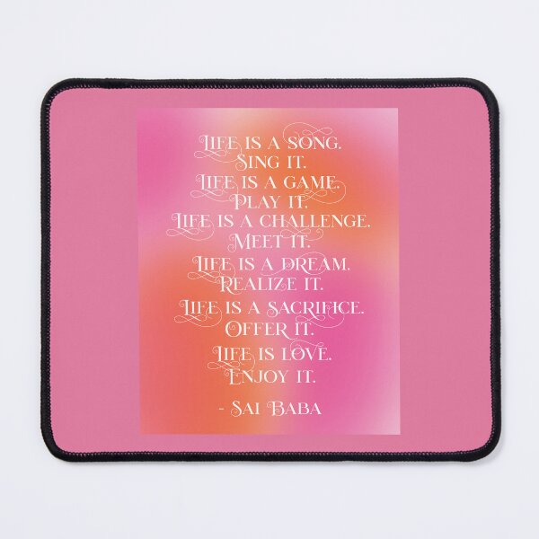 Item preview, Sai Baba Quote on Gradient Background designed and sold by TheMurphyGirl.