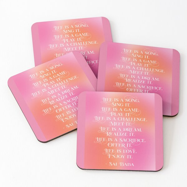Item preview, Sai Baba Quote on Gradient Background designed and sold by TheMurphyGirl.