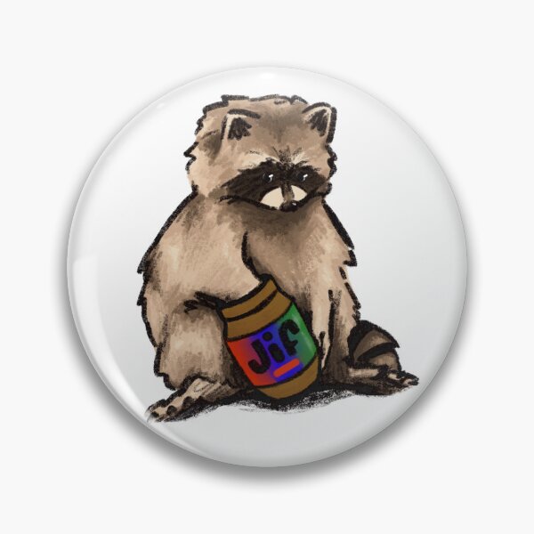 Item preview, Raccoon Eating Peanut Butter designed and sold by oatmeal o-o.