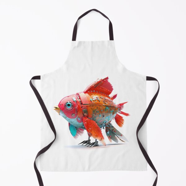 Item preview, Cute Red Fish Robot designed and sold by elnixart.