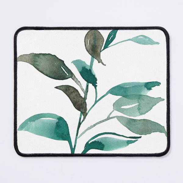 Item preview, Dark Green Watercolor Plant designed and sold by juliayuka.