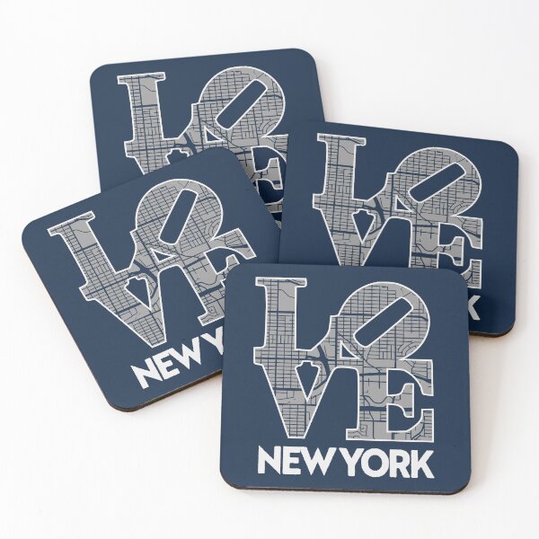 Item preview, Love New York City Map NY 212 designed and sold by pixeljamz.