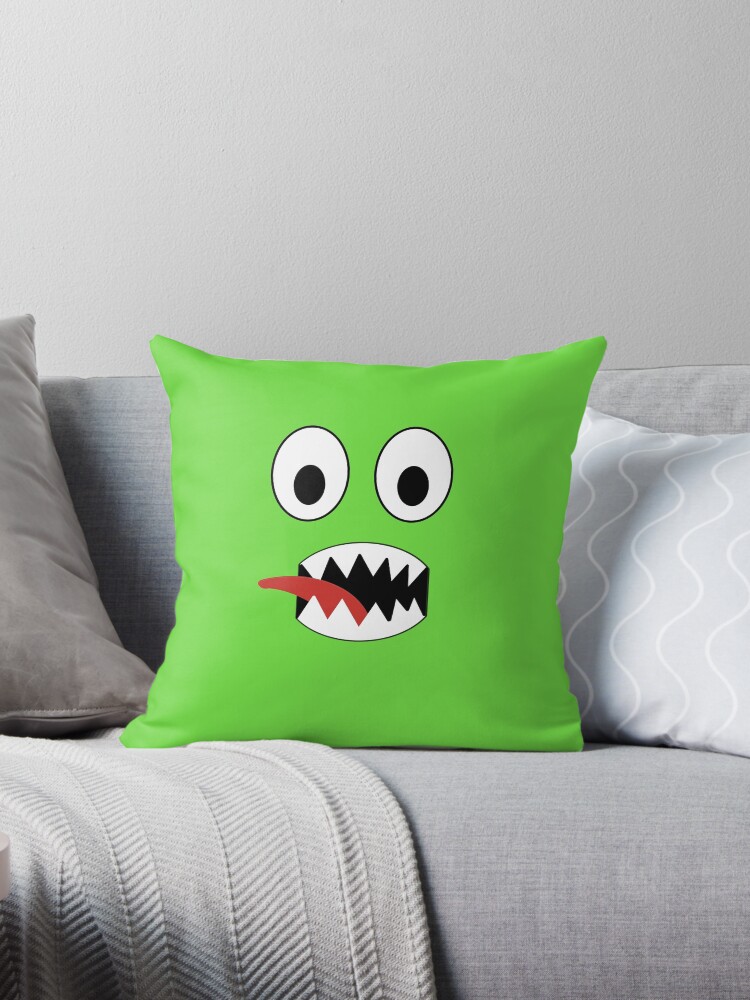 GREEN FACE Rainbow Friends, Blue Rainbow Friends.VIDEOGAME. Halloween  Throw Pillow for Sale by Mycutedesings-1