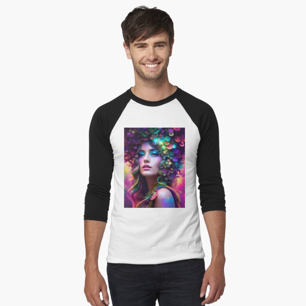 Item preview, Baseball ¾ Sleeve T-Shirt designed and sold by PsychedelicPsyc.