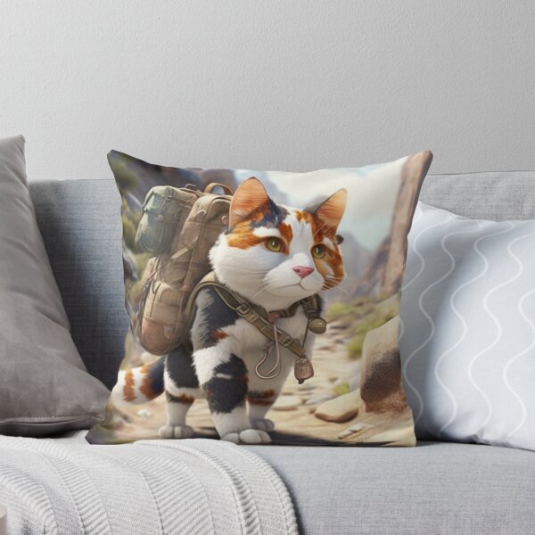 Aperçu de l'œuvre Randonnée Calico Cat Sticker créée et vendue par koolandthecat.