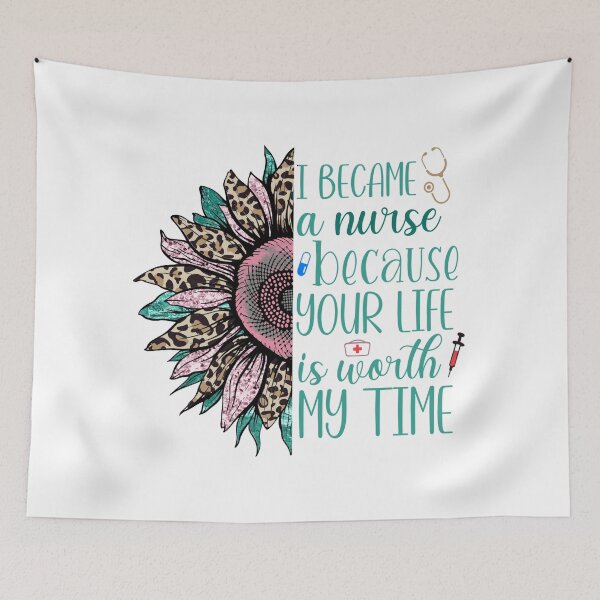 Item preview, Sunflower Nurse - Your Life Is Worth My Time designed and sold by TheAchyArtist.