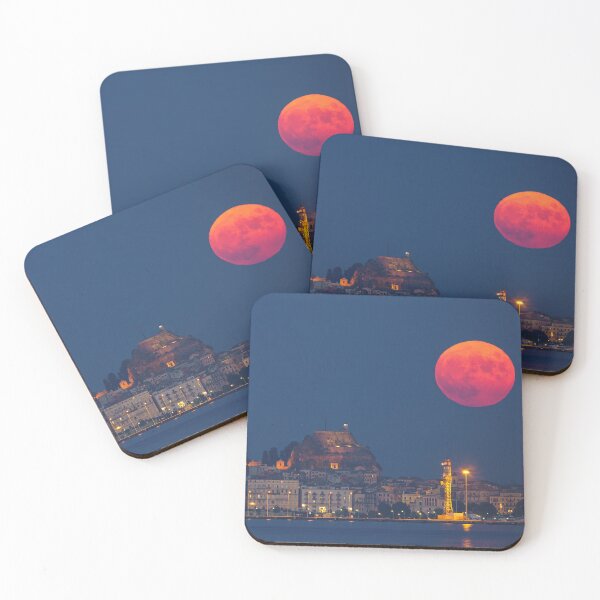 Item preview, Red Full Moon and the old town designed and sold by Bill Metallinos.