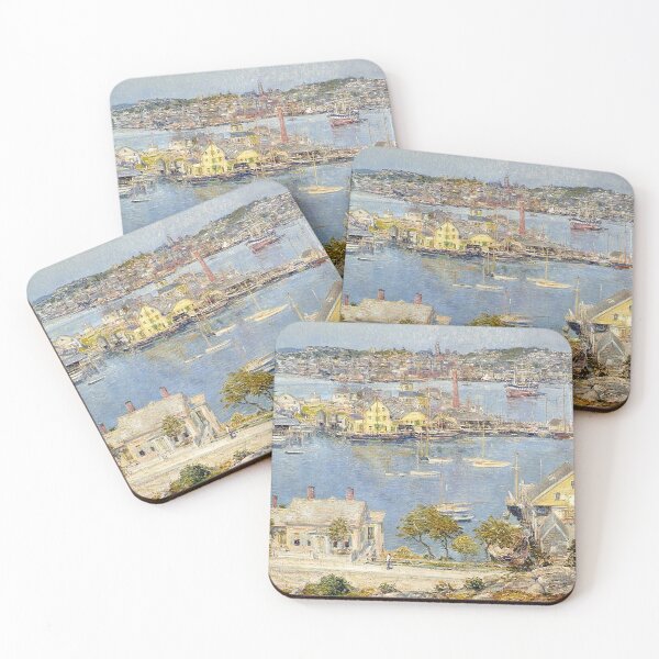 Item preview, Glouster Harbor by Frederick Childe Hassam designed and sold by tomorrowsart.