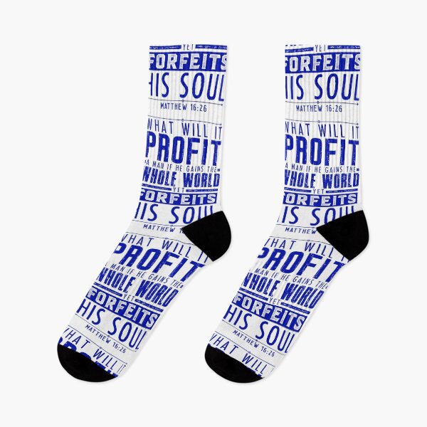 Item preview, What Will It Profit A Man If He Gains The Whole World Yet Forfeits His Soul? Matthew 16:26 designed and sold by plushism.