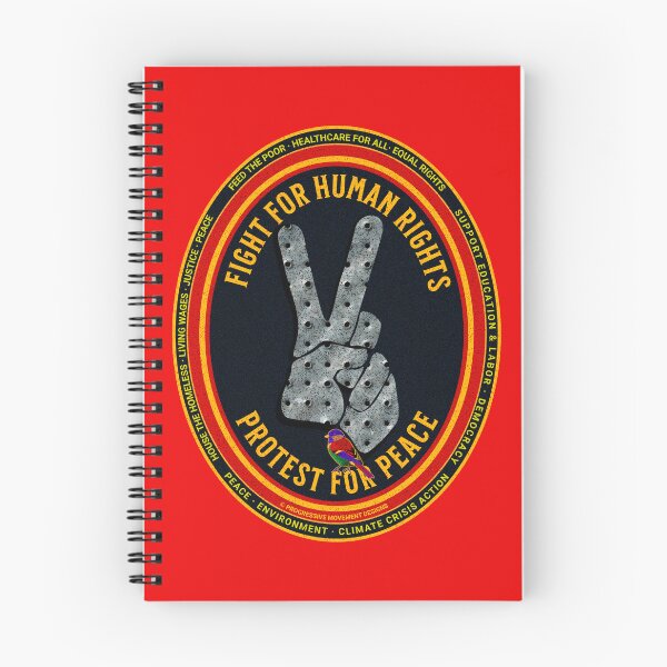 Item preview, PMD00551 Progressive Movement Designs Progress Peace Sign Victory Sign shows you support human rights and peace for progressive Democrats, progressive Independents and Bernie Sanders supporters designed and sold by ProgressiveLeft.