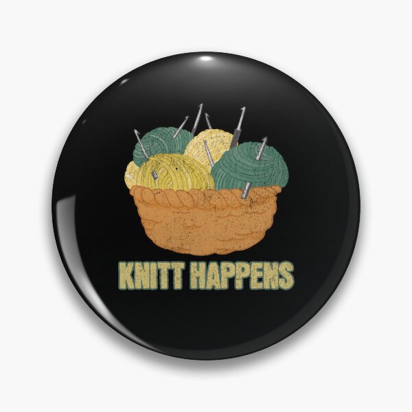 Item preview, Funny Knitting Pun designed and sold by WhistlingSnail.