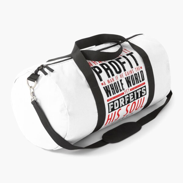 Item preview, What Will It Profit A Man If He Gains The Whole World Yet Forfeits His Soul? Matthew 16:26 designed and sold by plushism.