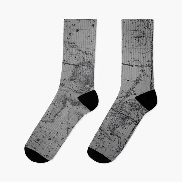 Item preview, Vintage Aquarius Constellation Star Map, Grey designed and sold by notsweettea.
