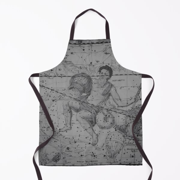 Item preview, Vintage Aquarius Constellation Star Map, Grey designed and sold by notsweettea.