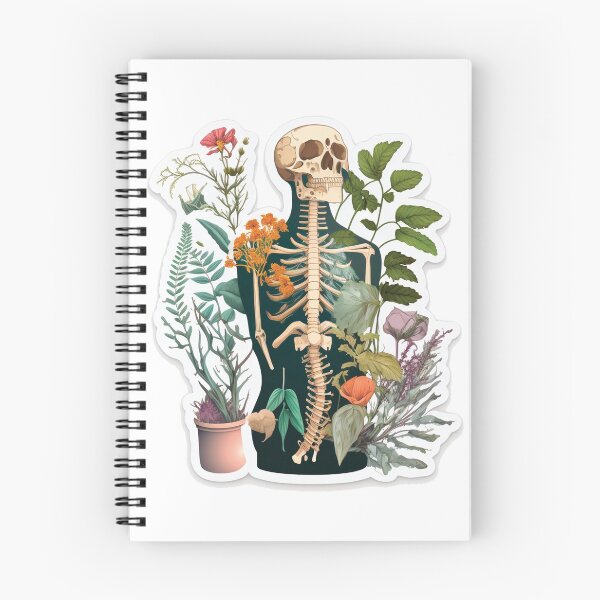 Item preview, Huesos y botánica Pegatina designed and sold by Digitalprint95.
