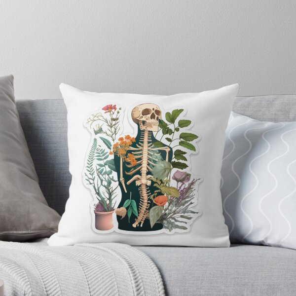 Item preview, Huesos y botánica Pegatina designed and sold by Digitalprint95.