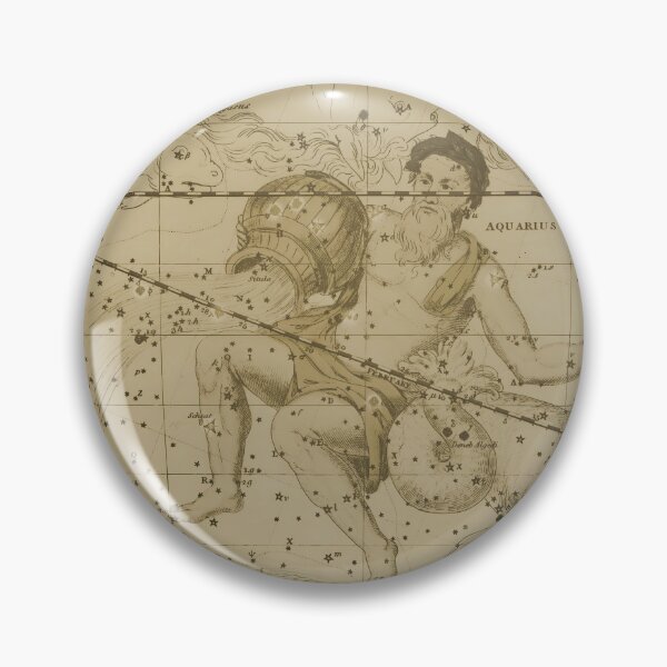 Item preview, Vintage Aquarius Constellation Star Map, Caramel designed and sold by notsweettea.