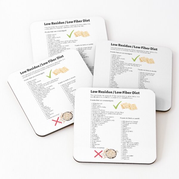 Item preview, Low Residue / Low Fiber Diet Infographic designed and sold by Caregiverology.