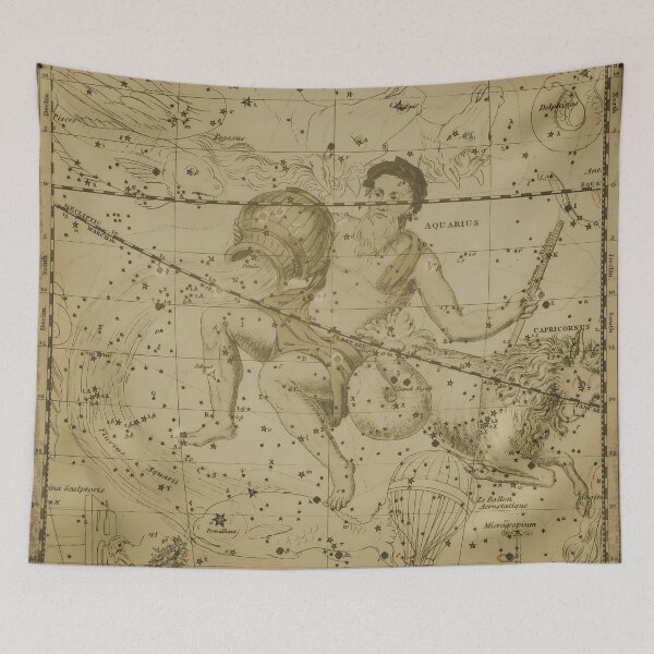 Item preview, Vintage Aquarius Constellation Star Map, Caramel designed and sold by notsweettea.