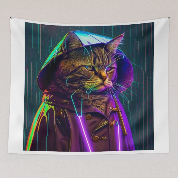 Item preview, Samurai Cat designed and sold by Animally-Ai.