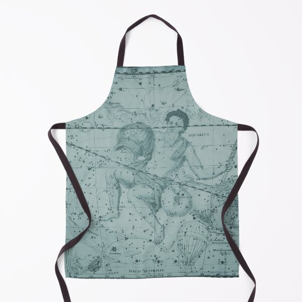 Item preview, Vintage Aquarius Constellation Star Map, Dark Aqua designed and sold by notsweettea.