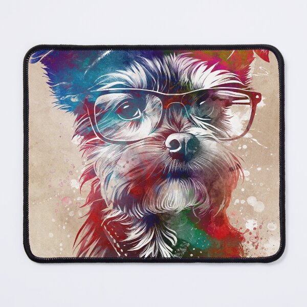 Item preview, Dog hipster graphic art #dog designed and sold by JBJart.