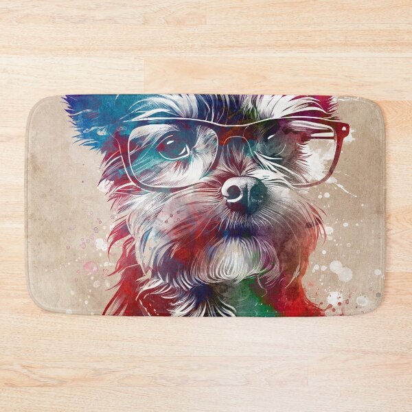 Item preview, Dog hipster graphic art #dog designed and sold by JBJart.