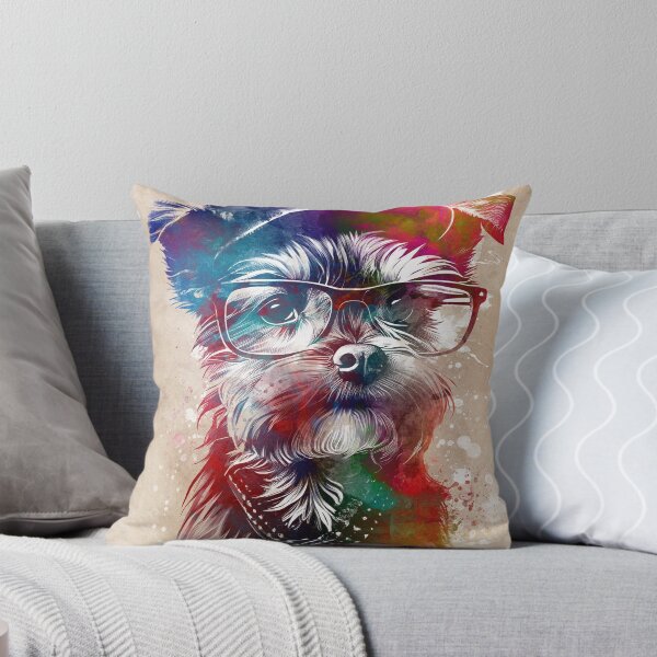 Item preview, Dog hipster graphic art #dog designed and sold by JBJart.